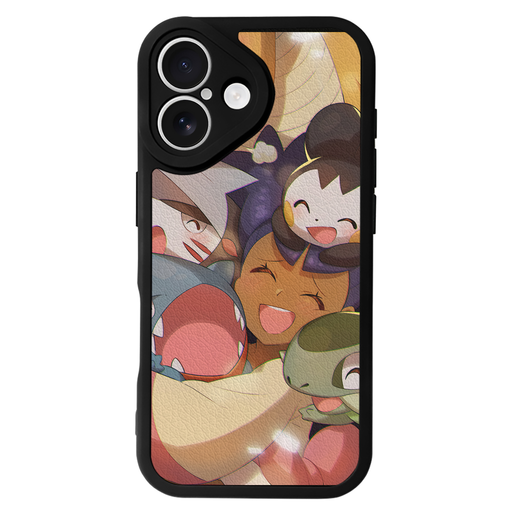 （画像用） ポケットモンスター Pokémon 【iPhone 16シリーズ対応】シリコンスマホケース（レザー調） 材質：シリコン